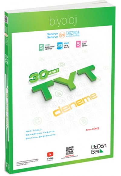 ÜçDörtBeş Yayınları TYT...