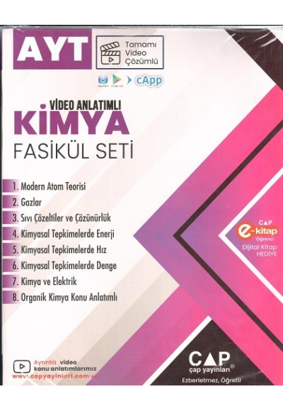 ÇAP AYT KİMYA SET 2026