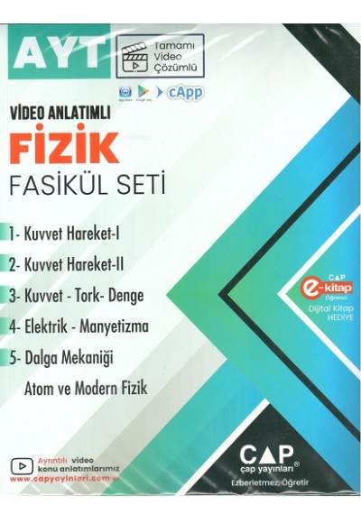 ÇAP YAYINLARI AYT SET FİZİK...